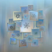 Snowflake collage - Bright crystals 2012-2014 Photograph by Alexey Kljatov