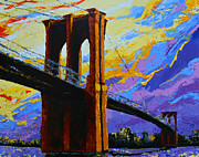 Brooklyn Bridge New York Landmark Painting by Patricia Awapara