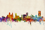 Buffalo Skyline Digital Art by Michael Tompsett