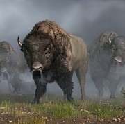 Buffalo Vanguard Digital Art by Daniel Eskridge