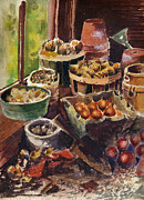 Bulbs In A Potting Shed Painting by Anthony Coulson