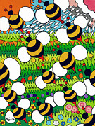 Bumble Painting by Rojax Art