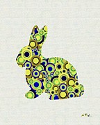 Bunny - Animal Art Digital Art by Anastasiya Malakhova