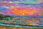 Burning Shore Painting by Kendall Kessler