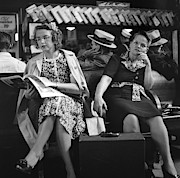 Bus Station, 1943 Photograph by Granger