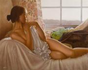 By the window Painting by John Silver