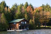 Cabin by the Eternal Lake Photograph by Brenda Kean