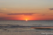 Calm Waters Before Orange Sky Photograph by Robert Banach