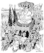 Cartoon - Mao Zedong, 1966 Drawing by Edmund Valtman - GRANGER Historical Picture Archive