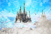 Castle-Galleons Digital Art by Lisa Yount