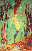 Catalina Island Mermaid  Painting by Ricardo Alvarez