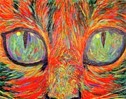 Cats Eyes Painting by Kendall Kessler