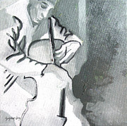 Cellist Painting by Suzanne Giuriati Cerny
