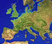 Central Europe Photograph by Science Photo Library
