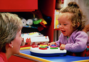 Cerebral Palsy Child With Occupational Therapist Photograph by Science Photo Library