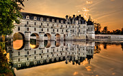 Chenonceau Castle in the twilight panorama Photograph by Weston Westmoreland