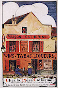 'chez La Mere Catherine' A Notable Cafe Drawing by Mary Evans Picture Library