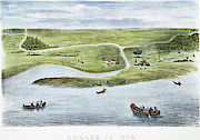 Chicago, 1820 Painting by Granger