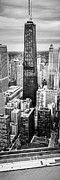 Chicago Aerial Vertical Panoramic Picture Photograph by Paul Velgos