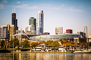 Chicago Skyline with Soldier Field Photograph by Paul Velgos