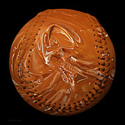 Chocolate Dipped Baseball Square Photograph by Andee Design