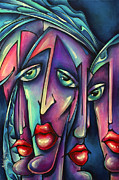 'Choosing sides' Painting by Michael Lang