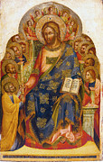 Christ Giving the Keys to St Peter Painting by Lorenzo Veneziano
