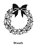 Christmas Wreath Drawing by Granger Christmas Wreath Drawing by Granger