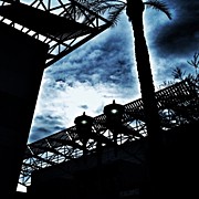City Silhouette - Downtown Phoenix Photograph by Mark David Gerson