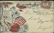 Civil War Envelope, 1862 Painting by Granger