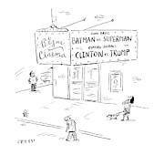 Clinton Vs Trump Drawing by David Sipress