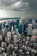 cloudy Manhattan Photograph by Hannes Cmarits