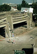 Collapsed Freeway Photograph by Science Photo Library