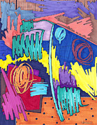 Color Fun V Painting by Teddy Campagna