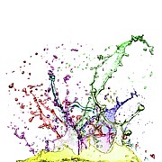 Colourful Splashes Photograph by Science Photo Library