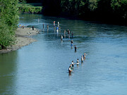 Combat Fishing Photograph by Ron Roberts