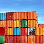 Container Stack Photograph by Julie Gebhardt