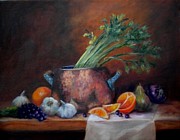 Copper Pot Still Life Painting by Wendy Ray