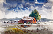 Country Barn Painting by Anthony Coulson