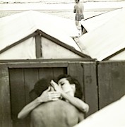 Couple Kissing By A Model Wearing Westwood Trunks Photograph by Chadwick Hall