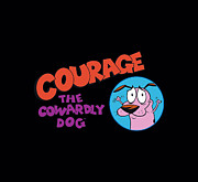 Courage The Cowardly Dog - Courage Logo Digital Art by Brand A