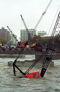 Crane Submerged By A Flood Photograph by Science Photo Library