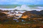 Crashing Wave Digital Art by Diane Macdonald