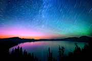 Crater Lake Aurora  Photograph by Andrew Kumler
