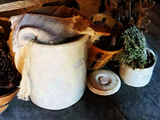 Crock and Basket Photograph by Susan Savad Crock and Basket Photograph by Susan Savad