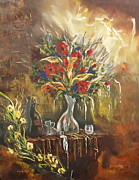 Crooked Vision Painting by Miroslaw  Chelchowski