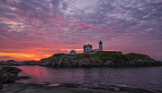 Dawn at the Nubble Photograph by Steven Ralser