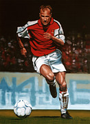 Dennis Bergkamp Painting by Paul Meijering