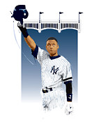 Derek Jeter 3000 Hits Digital Art by Scott Weigner