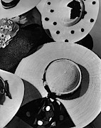 Designer Cartwheel Hats Photograph by Horst P. Horst
